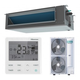 Инверторная сплит-система канального типа серии HEAVY EU DC INVERTER R32 Wi-Fi AUD-60UX4REH8/AUW-60U6RW8 WI-FI (комплект)
